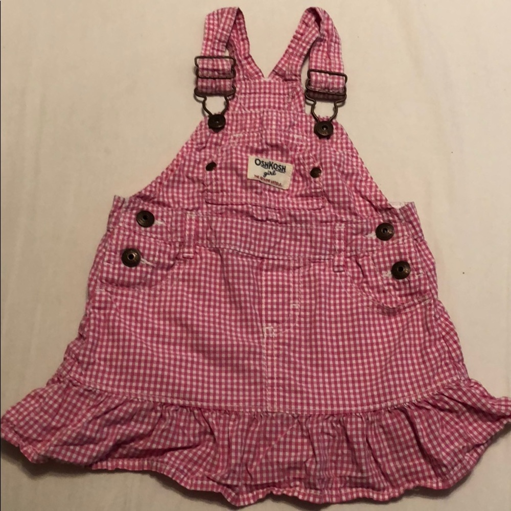 Pink and white Oshkosh girl dress